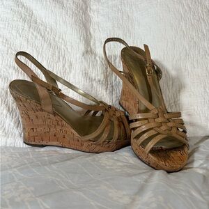 Cork Wedge Platform Sandals